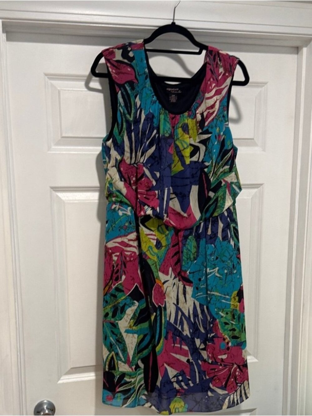 Multicolor Tropical Print  Dress